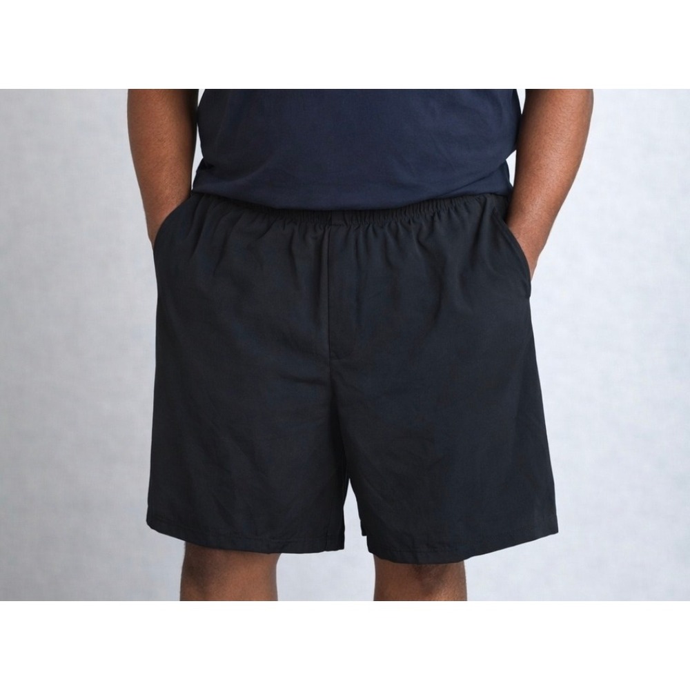 boohooMAN Men's 5XL Black Shorts Elastic Waist Drawstring Casual Gym
